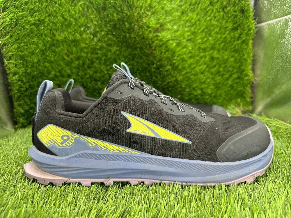 Altra Lone Peak 9 AL0A85PR040 Athletic Sneaker Womens 10 Black Mesh Trail Hiking